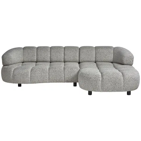 Welnova ROHOVÁ SEDAČKA, textil, šedobéžová