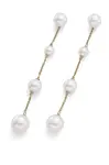 Oliver Weber Dlouhé pozlacené náušnice s perličkami Oceanides 23080G