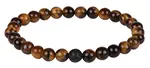 Troli Korálkový náramek z tygřího oka a lávového kamene 20 cm