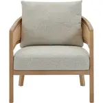 Livetastic KŘESLO, dřevo, textil, krémová, béžová