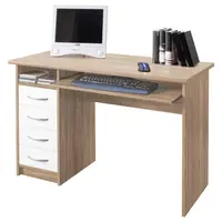 Livetastic PC STŮL, Sonoma dub, bílá, 110/75/55 cm