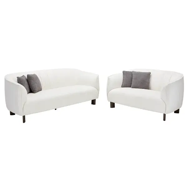 MID.YOU SEDACÍ SOUPRAVA 3+2, textil, krémová