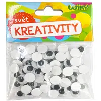 Oči pohyblivé 12mm, 80ks