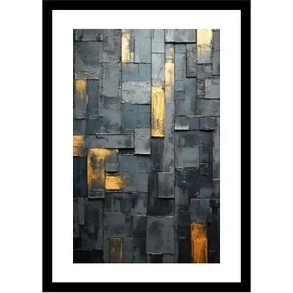 OBRAZ, abstraktní, 50/70/1,5 cm