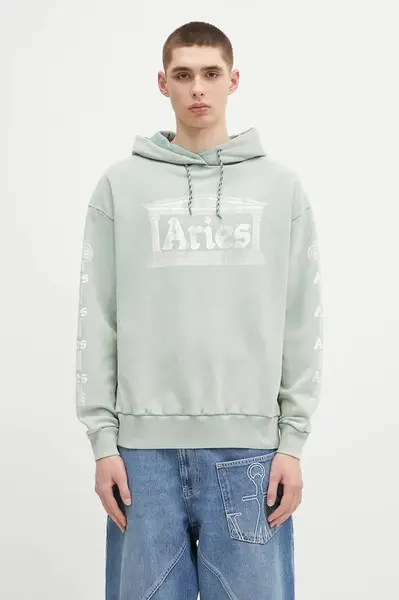 Bavlněná mikina Aries Aged Ancient Column Hoodie