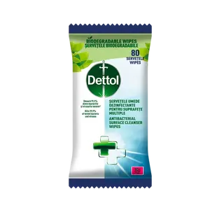 DETTOL Antibakteriální ubrousky na povrchy 80 ks