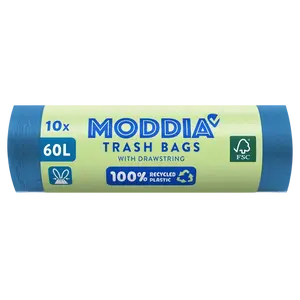 MODDIA Odpadkové pytle se zatahovací páskou 10 x 60 l