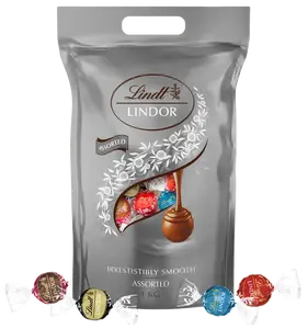 LINDT Lindt Lindor čokoládové pralinky směs stříbrný mix 1000 g