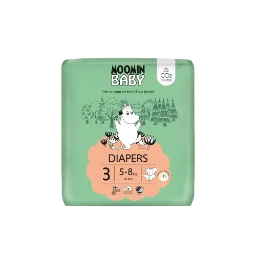 MOOMIN BABY 3 Midi 5–8 kg, eko pleny 48 ks