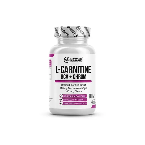 MAXXWIN L-carnitine hca chrom 90 kapslí