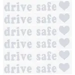 Laser PVC Drive Safe Self Adhesive Car Stickers