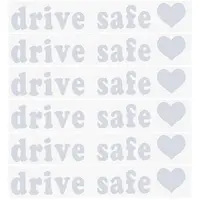 Laser PVC Drive Safe Self Adhesive Car Stickers