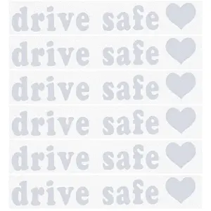 Laser PVC Drive Safe Self Adhesive Car Stickers
