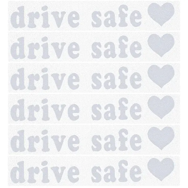 Laser PVC Drive Safe Self Adhesive Car Stickers