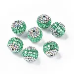 Polymer Clay Rhinestone Beads