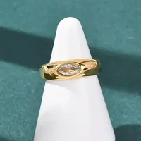 304 Stainless Steel Wide Band Finger Rings