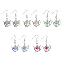 Trendy Tibetan Style Teapot Dangle Earrings