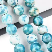 Dyed Natural Fire Crackle Agate Beads Strands