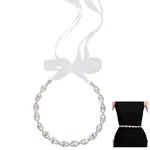 Metal Full Crystal Rhinestone Horse Eye Bridal Waist Belts for Wedding Dress