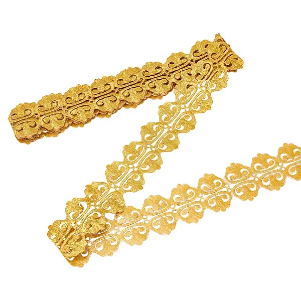 Ethnic Style Polyester Metallic Thread Embroidery Ribbon