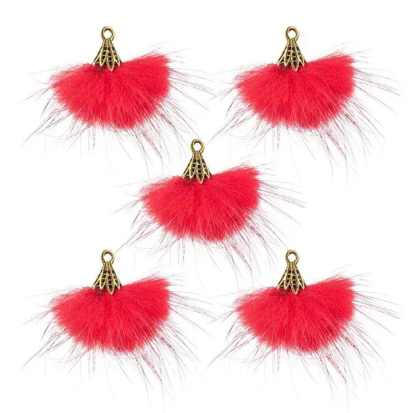 Faux Mink Fur Tassel Pendant Decorations