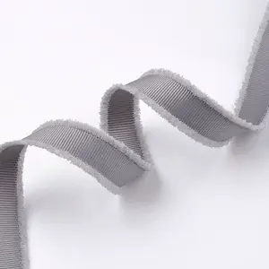Polyester Frayed Grosgrain Ribbons