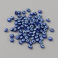500Pcs Resin Evil Eye Beads