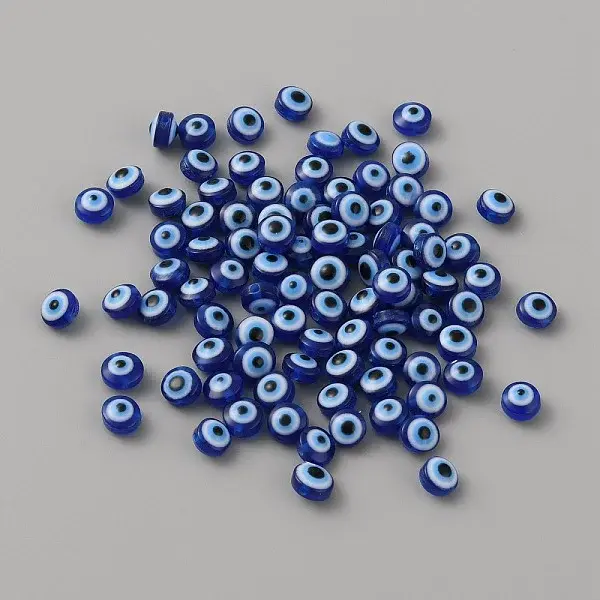500Pcs Resin Evil Eye Beads