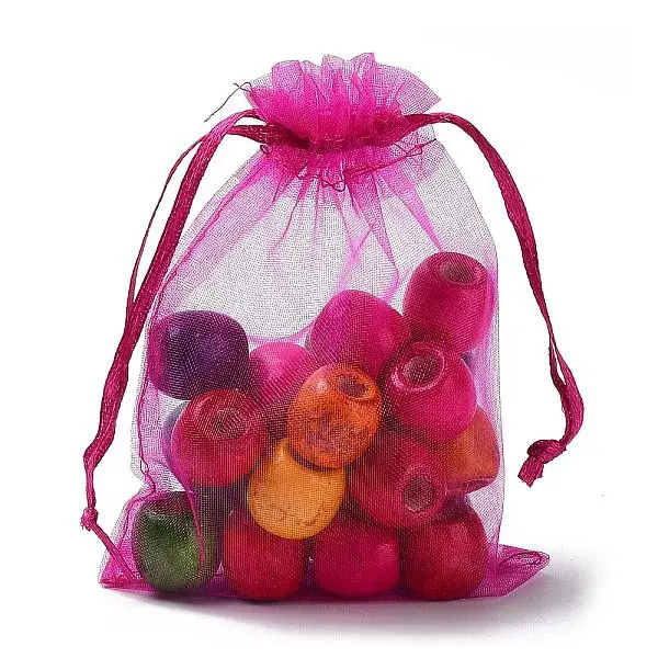 Rectangle Organza Drawstring Bags