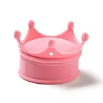 Flocking Plastic Crown Finger Ring Boxes