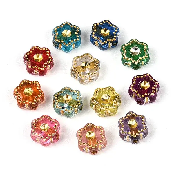 Plastic Flower Beads