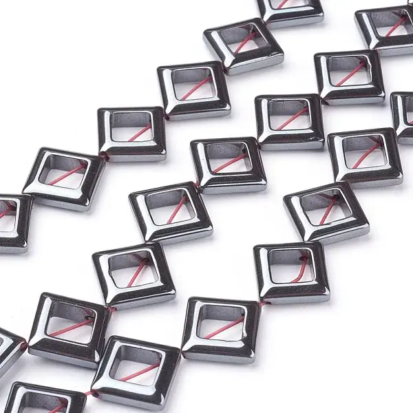 Non-Magnetic Synthetic Hematite Bead Strands