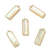 5Pcs Natural Paua Shell/Abalone Shell Pendants