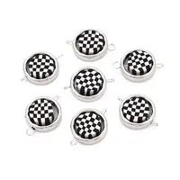 Polymer Clay Beads with CCB Plastic Frame Connector Charms