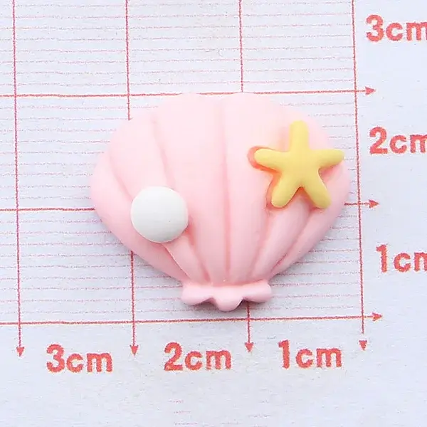 Ocean Theme Opaque Resin Cabochons