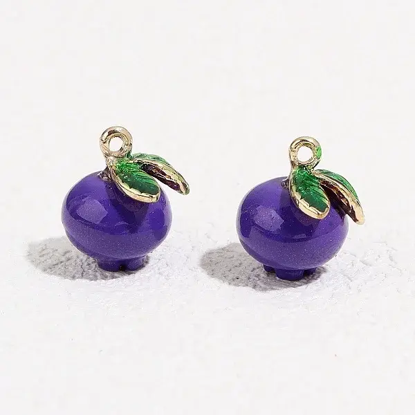 Fruit Alloy Enamel Charms