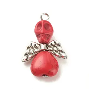 Halloween Dyed Synthetic Turquoise Pendants