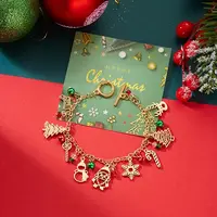 Christmas Alloy Beads Charm Bracelets