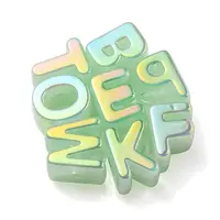 Opaque Rainbow Iridescent Acrylic Beads