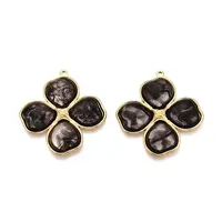 304 Stainless Steel and Resin Pendants