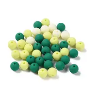 Rubberized Style Imitated Silicone Acrylic Beads