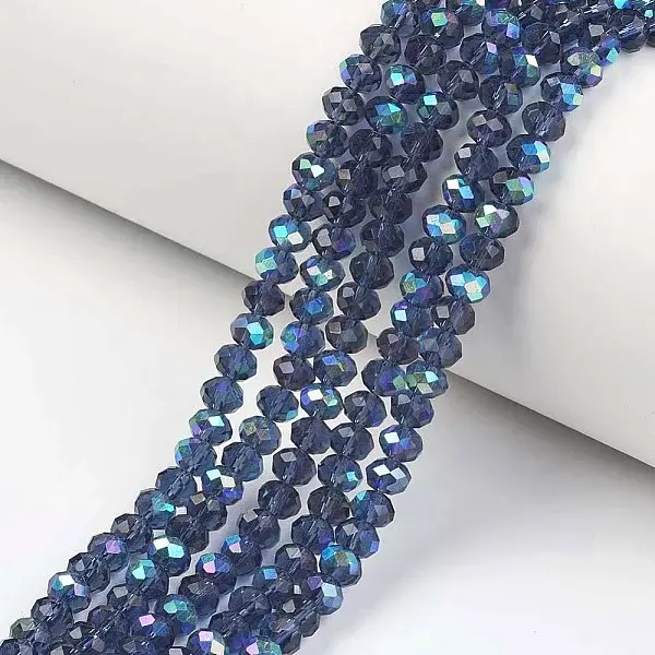 Electroplate Glass Beads Strands
