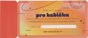 Dárkové kupony pro babičku