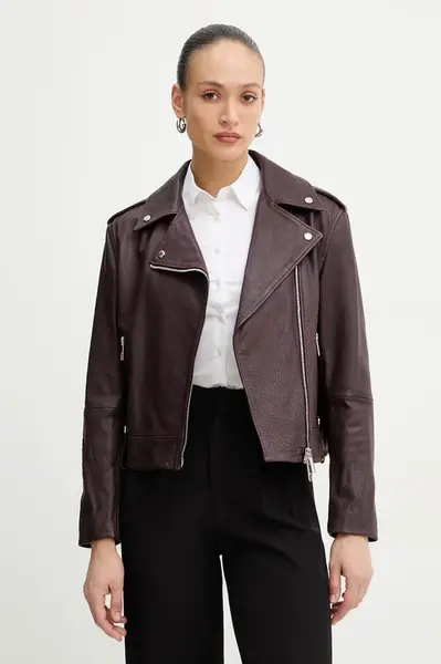 Kožená bunda BOSS Orange C Sandy