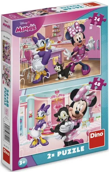 Puzzle Minnie a Figaro 24+48 dílků - Neznámý