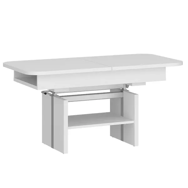 Konferenčný stolík Cortado CRTT03 s zdvihom biela alpská