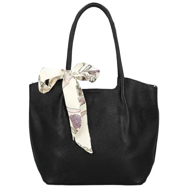 Módní dámská koženková kabelka na rameno Nenet, černá