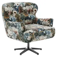 Sit & More KŘESLO, textil, modrá, růžová, béžová