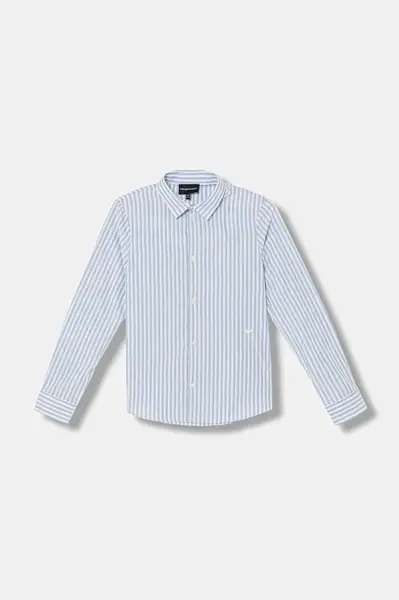 Dětská bavlněná košile Emporio Armani