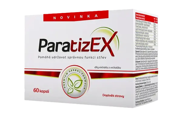 PARATIZEX na správnou funkci střev 60 kapslí